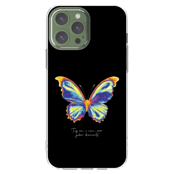 Picasee silikonski prozorni ovitek za Apple iPhone 13 Pro Max - Diamanty Black