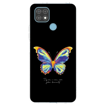 Picasee silikonski prozorni ovitek za Realme C21 - Diamanty Black