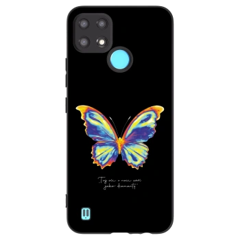 Ovitek za Realme C21 - Diamanty Black