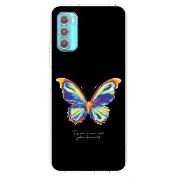 Picasee silikonski prozorni ovitek za Motorola Moto G60 - Diamanty Black