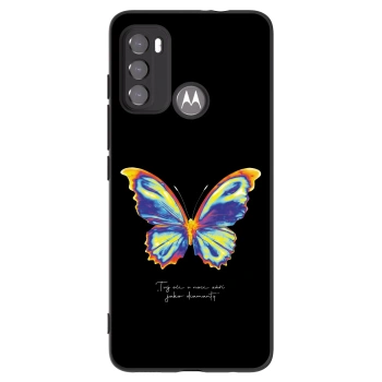 Picasee silikonski črni ovitek za Motorola Moto G60 - Diamanty Black