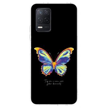 Picasee silikonski prozorni ovitek za Realme 8 5G - Diamanty Black
