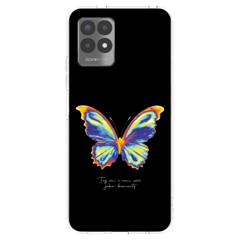 Picasee silikonski prozorni ovitek za Realme 8i - Diamanty Black