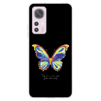 Picasee silikonski prozorni ovitek za Xiaomi 12 - Diamanty Black