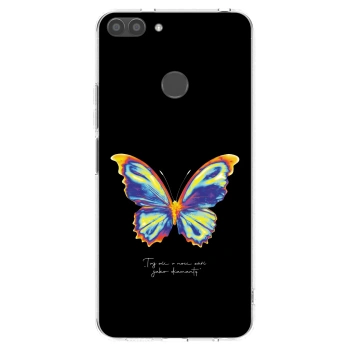 Picasee silikonski prozorni ovitek za Huawei P Smart - Diamanty Black