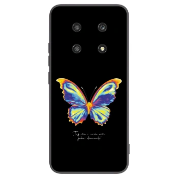 Picasee silikonski črni ovitek za Honor Magic4 Lite 5G - Diamanty Black
