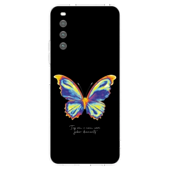 Picasee silikonski prozorni ovitek za Sony Xperia 10 IV 5G - Diamanty Black