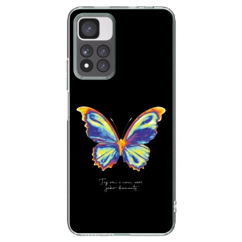 Picasee silikonski prozorni ovitek za Xiaomi Redmi Note 11 Pro+ 5G - Diamanty Black