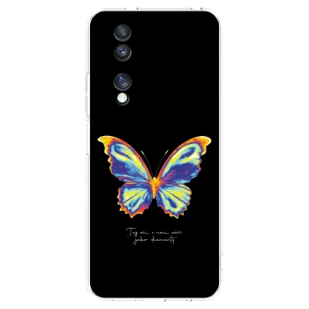 Picasee silikonski prozorni ovitek za Honor 70 - Diamanty Black