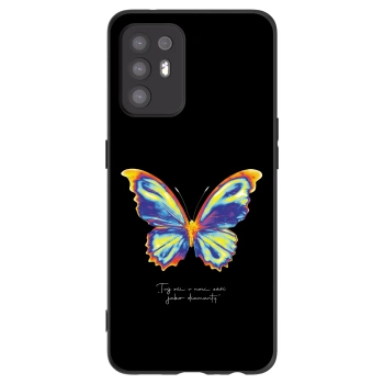 Picasee silikonski črni ovitek za OPPO A94 5G - Diamanty Black