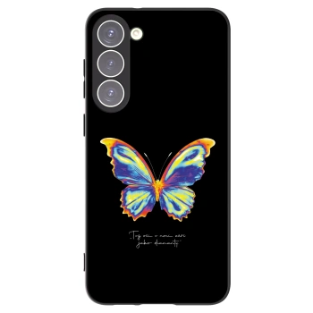 Picasee silikonski črni ovitek za Samsung Galaxy S23+ 5G - Diamanty Black