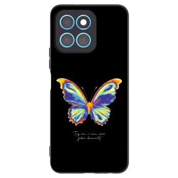 Picasee silikonski črni ovitek za Honor X8 5G - Diamanty Black