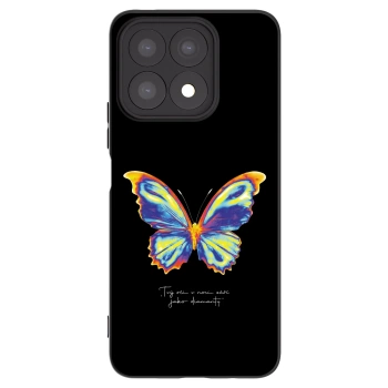 Picasee silikonski črni ovitek za Honor X8a - Diamanty Black