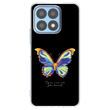 Picasee silikonski prozorni ovitek za Honor X8a - Diamanty Black