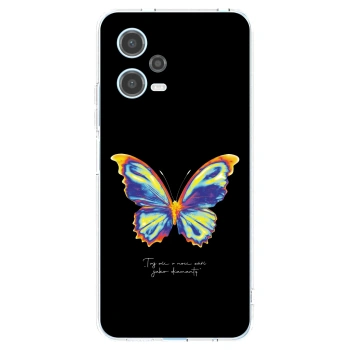 Picasee silikonski prozorni ovitek za Xiaomi Redmi Note 12 5G - Diamanty Black