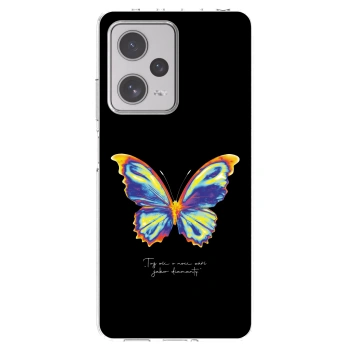 Picasee silikonski prozorni ovitek za Xiaomi Redmi Note 12 Pro+ 5G - Diamanty Black