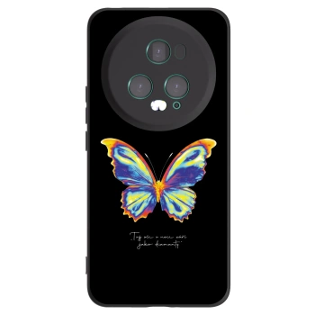 Picasee silikonski črni ovitek za Honor Magic5 Pro - Diamanty Black