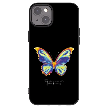 Picasee silikonski črni ovitek za Apple iPhone 15 Plus - Diamanty Black