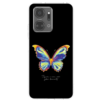 Picasee silikonski prozorni ovitek za Honor X7a - Diamanty Black