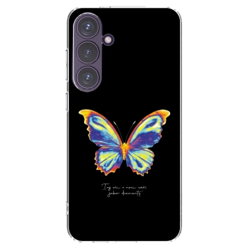 Picasee silikonski prozorni ovitek za Samsung Galaxy S24+ S926B 5G - Diamanty Black