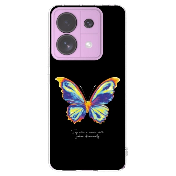 Picasee silikonski prozorni ovitek za Xiaomi Redmi Note 13 Pro 5G - Diamanty Black