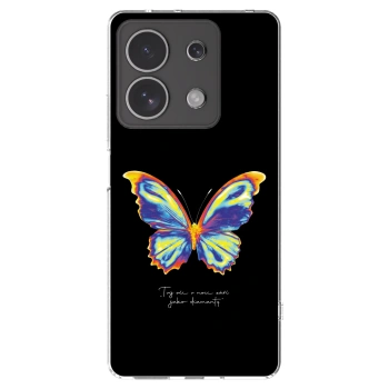 Picasee silikonski prozorni ovitek za Xiaomi Redmi Note 13 4G - Diamanty Black
