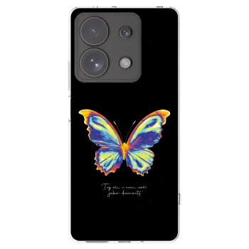 Picasee silikonski prozorni ovitek za Xiaomi Redmi Note 13 Pro 4G - Diamanty Black