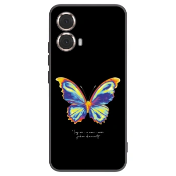 Picasee silikonski črni ovitek za Motorola Moto G85 - Diamanty Black