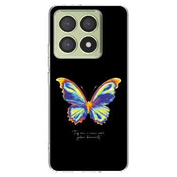 Picasee silikonski prozorni ovitek za Xiaomi 14T - Diamanty Black