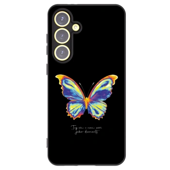 Picasee silikonski črni ovitek za Samsung Galaxy S24 FE S721B - Diamanty Black