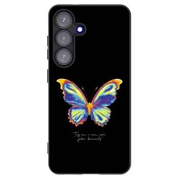 Picasee silikonski črni ovitek za Samsung Galaxy S25 5G - Diamanty Black