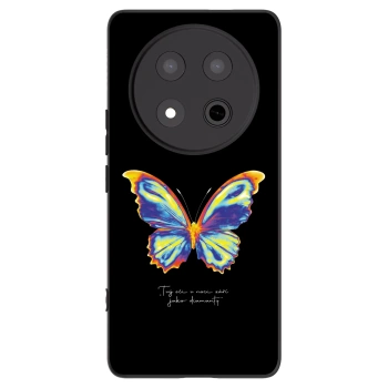 Picasee silikonski črni ovitek za Honor Magic7 Lite 5G - Diamanty Black