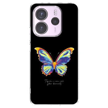 Picasee silikonski prozorni ovitek za Xiaomi Redmi Note 14 4G - Diamanty Black