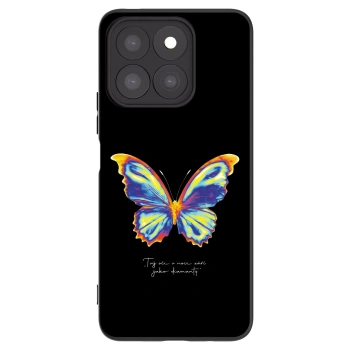 Picasee silikonski črni ovitek za Honor X8c - Diamanty Black
