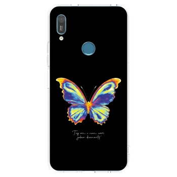 Picasee silikonski prozorni ovitek za Huawei Y6 2019 - Diamanty Black