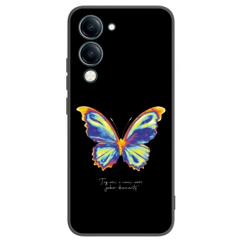 Picasee silikonski črni ovitek za Vivo Y29s 5G - Diamanty Black