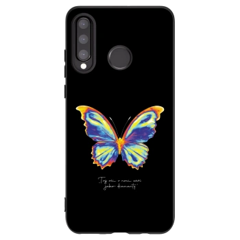Picasee silikonski črni ovitek za Huawei P30 Lite - Diamanty Black