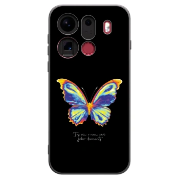 Picasee silikonski črni ovitek za OPPO Find X9 Pro - Diamanty Black