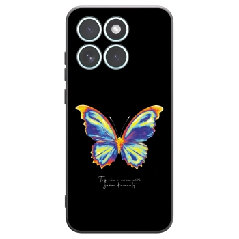 Picasee silikonski črni ovitek za Motorola Edge 70 Fusion - Diamanty Black