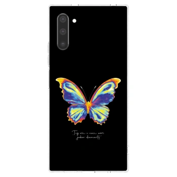 Picasee silikonski prozorni ovitek za Samsung Galaxy Note 10 N970F - Diamanty Black