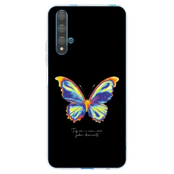 Picasee silikonski prozorni ovitek za Huawei Nova 5T - Diamanty Black