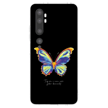 Picasee silikonski prozorni ovitek za Xiaomi Mi Note 10 (Pro) - Diamanty Black