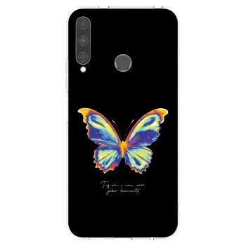 Picasee silikonski prozorni ovitek za Huawei P40 Lite E - Diamanty Black