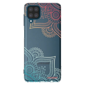 Picasee silikonski prozorni ovitek za Samsung Galaxy A12 A125F - Flowers pattern