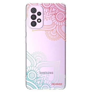 Picasee silikonski prozorni ovitek za Samsung Galaxy A32 5G A326B - Flowers pattern