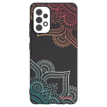 Picasee silikonski črni ovitek za Samsung Galaxy A32 5G A326B - Flowers pattern