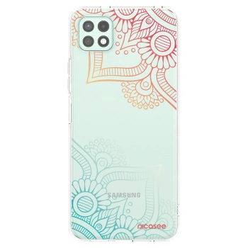 Picasee silikonski prozorni ovitek za Samsung Galaxy A22 A226B 5G - Flowers pattern