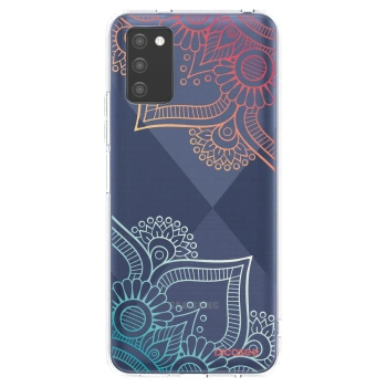 Picasee silikonski prozorni ovitek za Samsung Galaxy A02s A025G - Flowers pattern