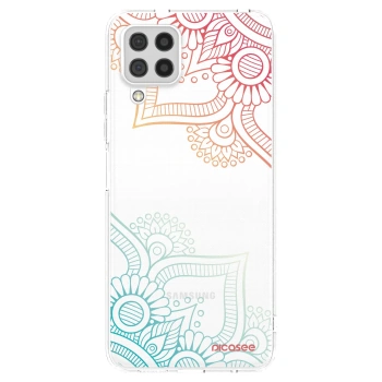 Picasee silikonski prozorni ovitek za Samsung Galaxy A22 A225F 4G - Flowers pattern