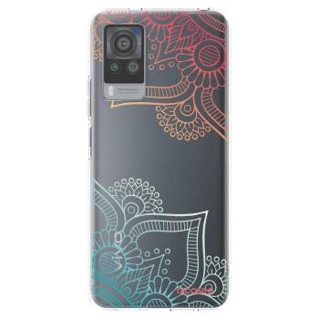 Picasee silikonski prozorni ovitek za Vivo X60 Pro 5G - Flowers pattern